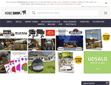 Tablet Screenshot of homeshop.dk